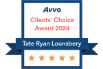 Avvo Clients Choice Award 2024 - Tate Ryan Lounsbery